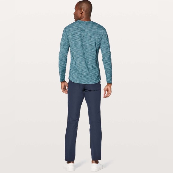 NWOT Lululemon Pulse Slub Henley Lightweight Rulu - Size XL Heathered Gr… - Picture 3 of 8